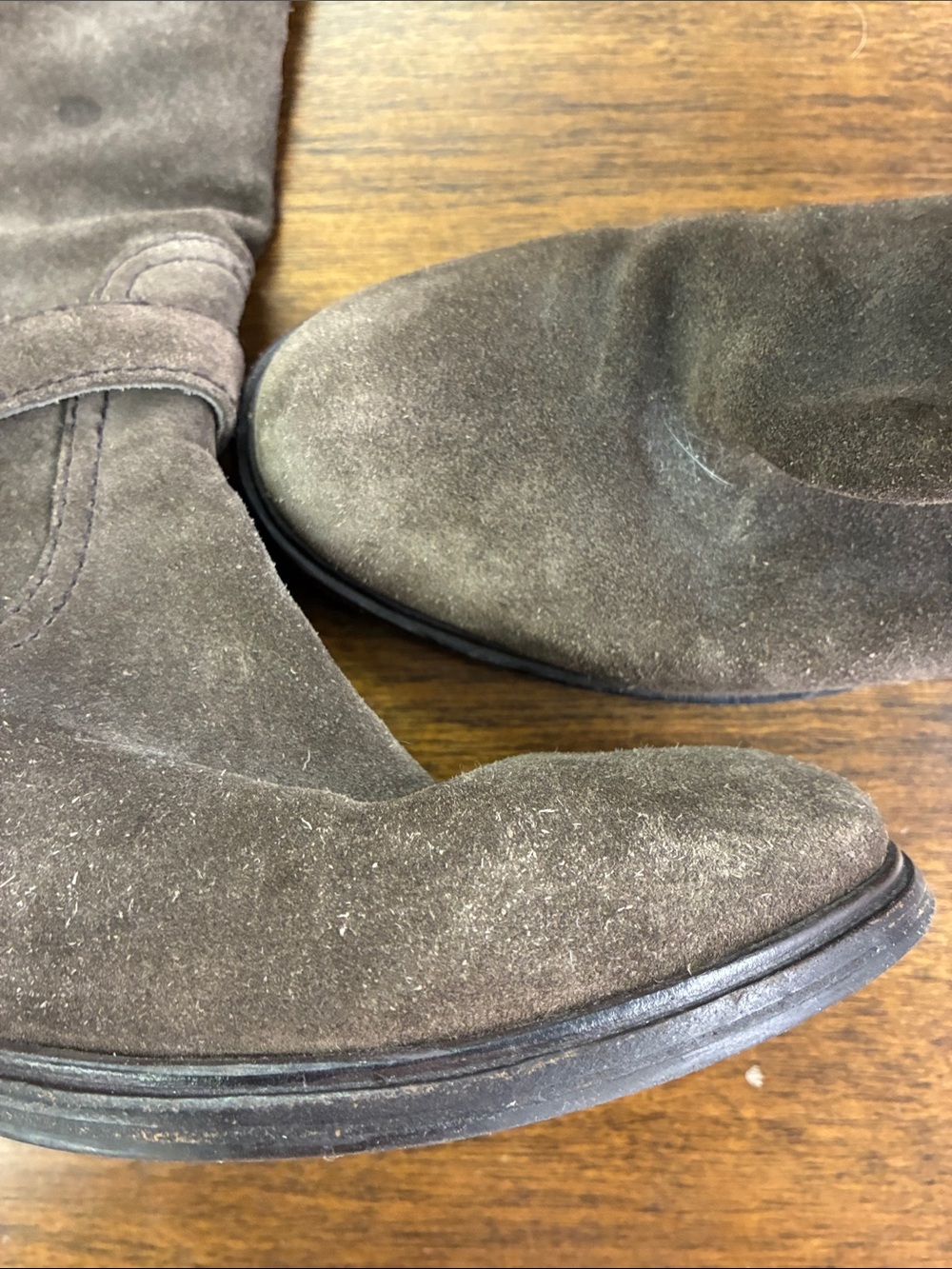 Prada Suede Moto Boots - Picture 3 of 7